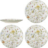 Creative Collection - Bloomie Tallerkener - Stentøj Keramik - 4 Stk