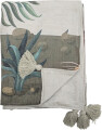 Creative Collection - Peacock Plaid - Grøn - Polyester - 155X130 Cm