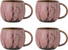 Creative Collection - Rayen Krus - Rosa - Stentøj Keramik - 4 Stk