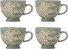 Creative Collection - Rosalynde Krus - Grøn - Stentøj - 4 Stk