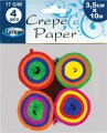 Crepepapir I Rulle 4 Rll Assorterede 3 5 Cm X 10 M - Centrum