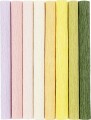 Crepepapir Til Diy Blomster - 8 Pastelfarver