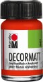 Decormatt Acryl - 15 Ml - Cinnorb Rød - Marabu