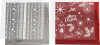 Dekorationsfolie Og Design Limark - Magisk Jul - 15X15 Cm - Rød - Sølv -