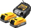 Dewalt Dcb1102E2-Qw Pack 2 Batteries Powerstack Xr 18V - 17Ah Li-Ion