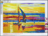 Diamond Painting - 30X40 Cm - Sejlbåd - Centrum