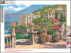 Diamond Painting 30 X 40 Cm - Søbred Med Huse - Centrum