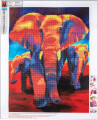 Diamond Painting 40 X 50 Cm - Elefanter - Centrum