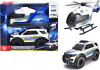 Dickie Toys - Police Strike Squad - Legetøjs Politibil Og Helikopter