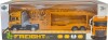 Die-Cast Truck With Auto Trailer Wlight Sound - Klx Toys