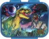 Dinosaur Madkasse Med 3 Rum - Galaxy - Blå - Dino World