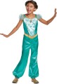 Jasmine Kostume Til Børn - Aladdin - 104 Cm