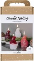 Diy Kit Lysstøbning - Julemand - Mat Transparent - Rød