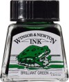 Winsor Newton - Tegne Blæk - 14 Ml - Brilliant Grøn