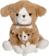 Teddykompaniet Bamse - Hund Med Hvalp - Dreamies - 24 Cm