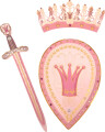 Dronningesæt - Queen Rosa-Gavesæt M Sværd Skjold Og Krone