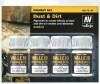 Vallejo - Dust Og Dirt Pigment Set 4X35 Ml - 73190