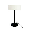 Dyberg Larsen Bordlampe - Calix Med Stof Skærm - Sort