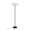 Dyberg Larsen Gulvlampe - Calix Med Stof Skærm - Sort