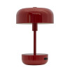 Dyberg Larsen Bordlampe - Haipot - Genopladelig Led - Mørkerød