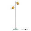 Dyberg Larsen Gulvlampe- Ocean - Karrymessingtyrkis