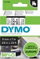 Dymo - D1 Tape 9Mm X 7M Black On White S0720680