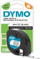 Dymo Tape Plast - L 4 M - B 12 Mm - Hvid - 4 M
