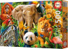 Educa - Wild Animal Collage Puzzle - 500 - Puslespil Med Dyr