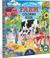 Eeboo - Early Learner Farm Coloring Book - Bondegården Malebog