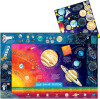 Eeboo - Solsystemet Plakat - Selvlysende - 85X57 Cm