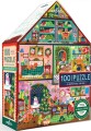 Eeboo - Christmas House 100 Piece Puzzle - Villa Julepuslespil