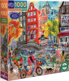 Eeboo - Artists In Amsterdam Puzzle - 1000 Brikker - Puslespil