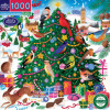 Eeboo Puslespil - Christmas Songbirds - 1000 Brikker
