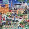 Eeboo Puslespil - Paris Christmas - 1000 Brikker