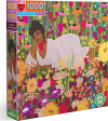 Eeboo - Puslespil 1000 Brikker - Woman In Flowers