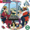 Eeboo - Rundt Puslespil 100 Brikker - Queen S Gambit
