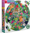 Eeboo - Rundt Puslespil 100 Brikker - Rainforest