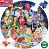 Eeboo - Rundt Puslespil 500 Brikker - International Women S Day