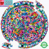 Eeboo - Rundt Puslespil 500 Brikker - Triangle Pattern