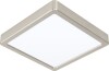 Eglo - Fueva-Z Plafond Lampe - Børstet Stål 21X21 Cm - Tw Zigbee Bt