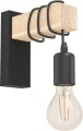 Eglo - Townshend Wall Lamp In Black And Fsc-Approved Wood