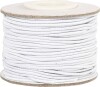 Elastiksnor - Tykkelse 1 Mm - Hvid - 25 M