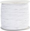 Elastiksnor - Tykkelse 1 Mm - Hvid - 250 M