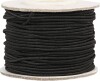 Elastiksnor - Tykkelse 1 Mm - Sort - 25 M