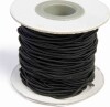 Elastiksnor - Tykkelse 1 2 Mm - 25 M - Sort