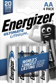 Energizer - Batteri Aalr6 Ultimate Lithium - Pakke Med 4