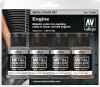 Vallejo - Metal Color Maling Sæt - Engine - 4X32 Ml