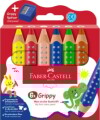 Faber-Castell - Grippy Farveblyanter Med Spidser - 6 Stk