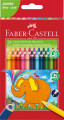 Faber-Castell - Jumbo Trekantede Farveblyanter - 24 Stk