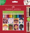 Faber-Castell - Triangular Pencils 24 Pcs 3 Skintones 511515